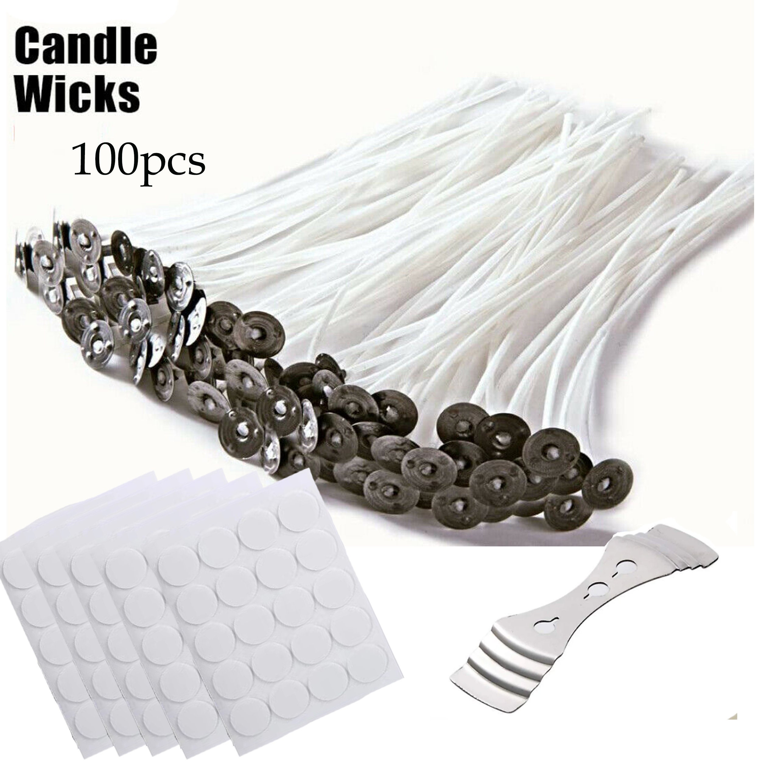 210 Pcs Candle Wicks for Candle Making 128 Pcs 6 inch & 8 inch