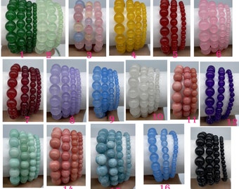 Genuine Natural Gemstone Jade Round Beads Healing Energy Loose Beads For Bracelet Necklace DIY Jewelry Making Design  4mm/6mm/8mm/10mm