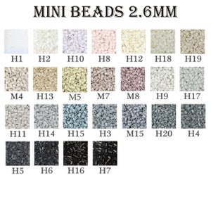 2.6mm Mini Beads Box Set - H-Series (24 Colors) - (High Quality/Perler  Beads/Hama Beads/Fuse Beads)