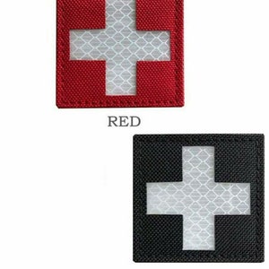 Patch refletivo 6 cores disponíveis MEDIC CROSS Preto com listras de moral cortadas a laser Paramedic America Med Bombeiro Bolsa tática com aba