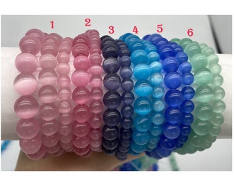 Natural Gemstone Round Smooth Beads Healing Energy Loose Beads For Bracelet Necklace DIY Jewelry Making Design  4mm/6mm/8mm/10mm