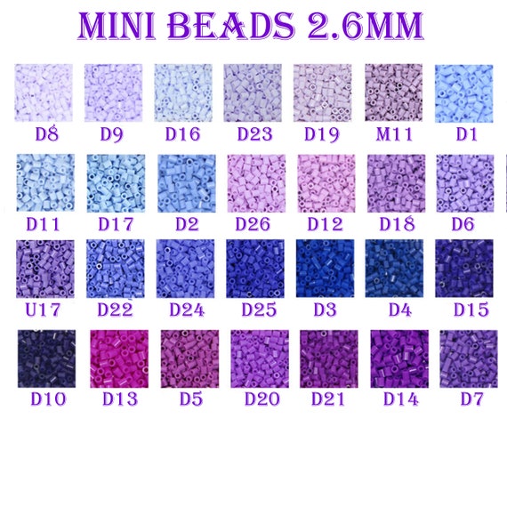DIY Purple Fuse Beads For Perlers - Melty And Iron Beads - 5mm