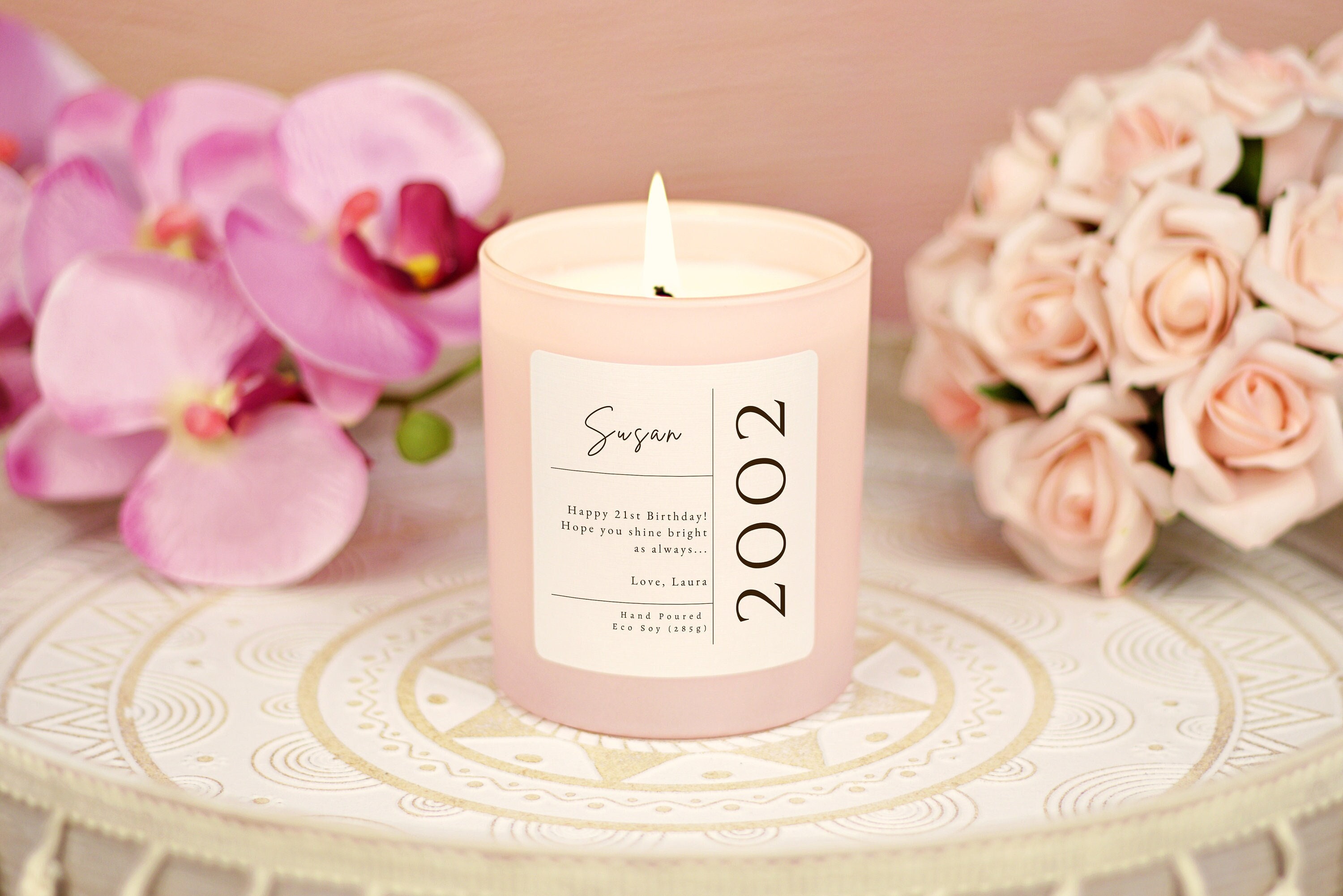 21st Birthday Gift Candle Personalised Birthday Candle for Etsy Australia