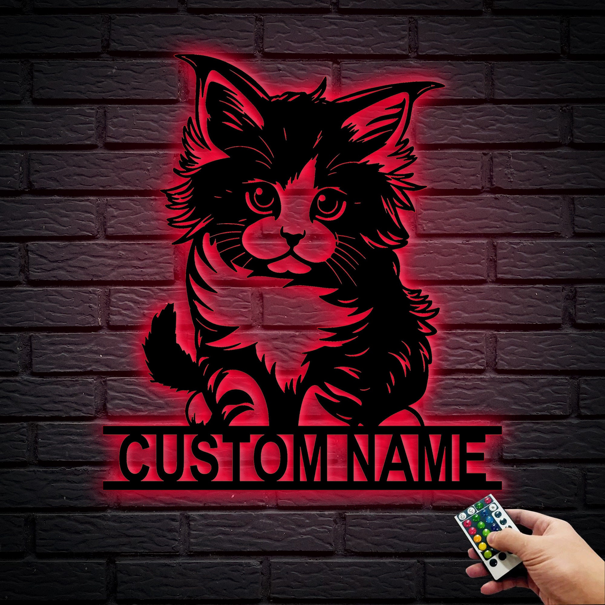 JuZi Store Metal Wall Art Black Cats Decor Nero Cat Black Cat Moon Segno d'attaccatura, Metal Black Cat on The Moon Pendant, Black Cat Wall Sculpture for Cats Lover Home Décor (Size