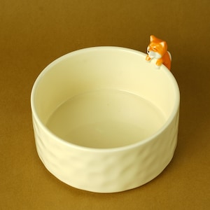 Handmade Ceramic Pet Bowl,Ceramic Dog Bowl,Raised Dog Food and Water Bowl,Gift for Pet,Ceramic Pet Water Bowl