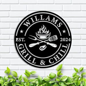 Cartello per barbecue, arte da parete in metallo, arredamento per grill Schild, cartello in metallo per barbecue, arredamento per barbecue, barbecue del padre, regalo per fumatori e grigliate, regalo per lui