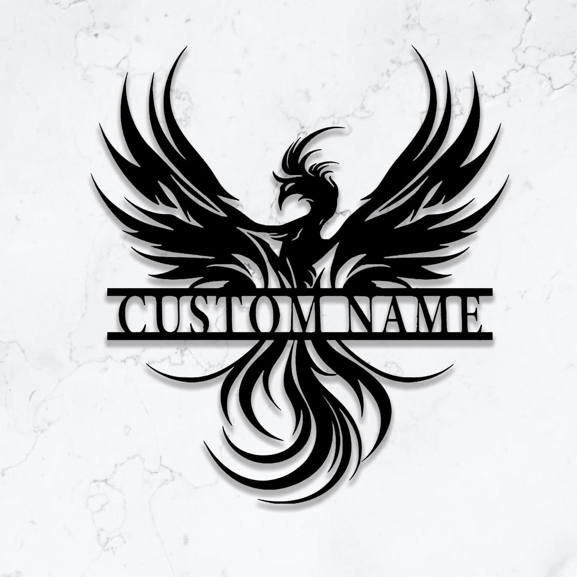 Phoenix Metal Wall Art, Custom Phoenix Metal Wall Decor, Phoenix Metal ...