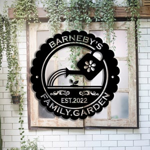 Personalized Garden Sign - Plasma cut, Steel Sign, Custom Garden sign, Garden Stake, Garden Art, Metal Yard Sign, Outdoor Sign