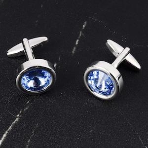 Gemelos de plata personalizados, gemelos clásicos, iniciales o letras grabables en la parte posterior, el mejor regalo para hombres, regalo para papá y regalo de aniversario, regalo de boda.