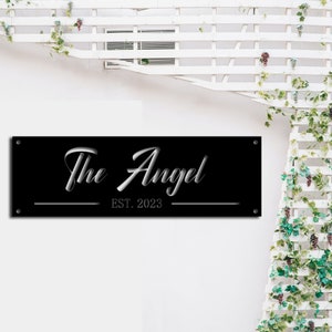 Customize Name Metal Wall Art, Wall Decor, Personalized Name  Metal Sign, Wedding Gift, Wall Hangings, Home Decor, Black, 8-24inch