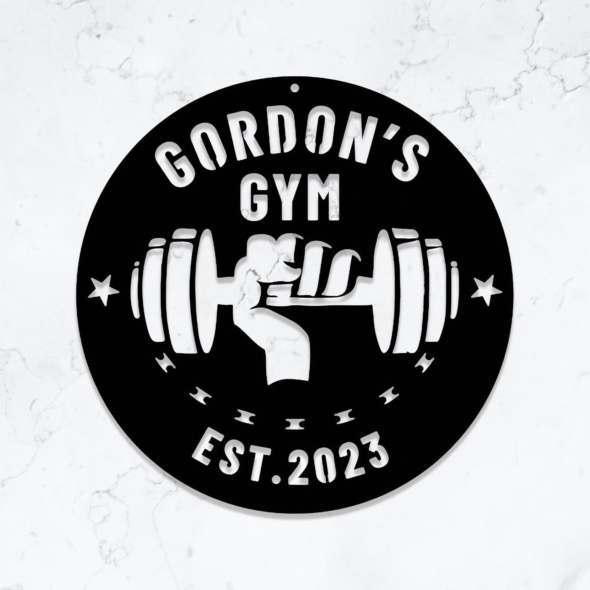 Custom Gym Sign, Personalized Gym Metal Wall Art, Workout Room Sign