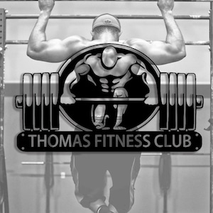Custom Powerlifting Metal Sign: Personalized Gym Wall Art