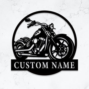 Custom Motorcycle Metal Wall Sign, Motorcycle Metal Wall Art, Motorcycle Wall Hangings, Motorcycle Wall Decor, Christmas Gift, 8-24 Inch