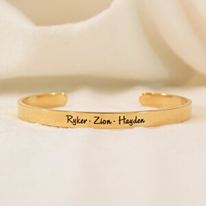 Custom Cuff Bracelet, Handwriting Cuff Bracelet, Engraved Cuff, Signature Bracelet, Memorial Jewelry, Best Friend Gift, Inspirational Gift