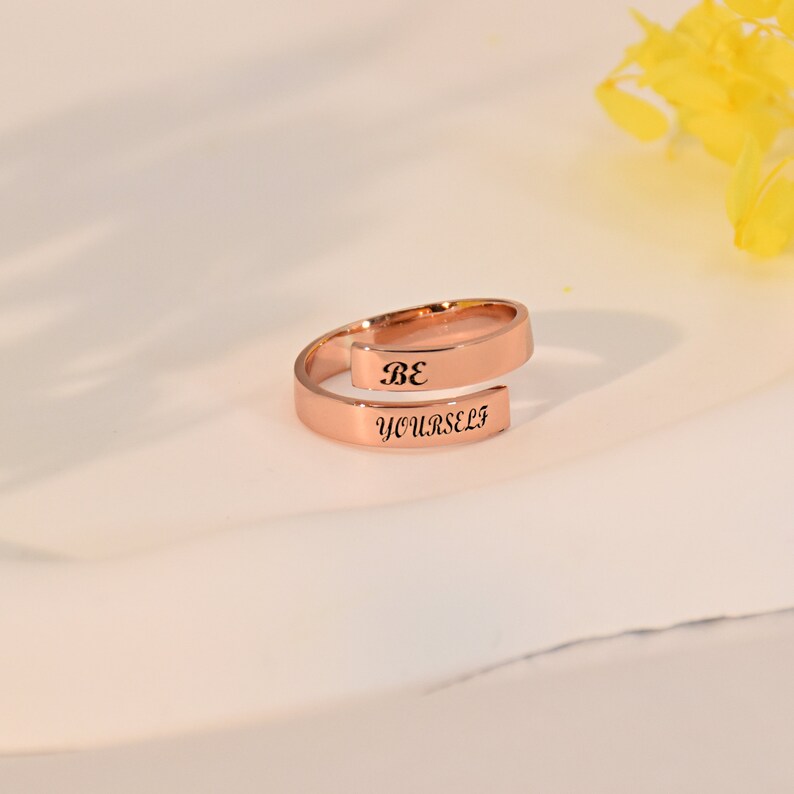 Double Name Ring, Personalize Two Names Ring, Dainty Ring, Kids Name Ring, Gift For Mom, Bridesmaid Gifts, Gift For Her, Best Friend Gift image 3