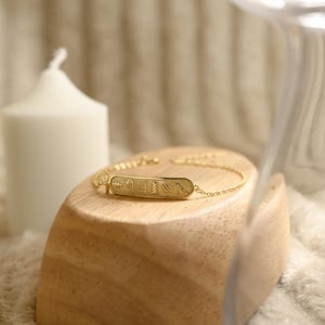 18k Gold ägyptische Kartusche Halskette, kundenspezifische ägyptische Hieroglyphische Namenshalskette, Ägypten Benutzerdefinierter Namensschmuck, personalisierte Geschenke für Sie Bild 10