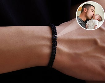 Foto Armband, Foto Armband für Männer, Erinnerungs Schmuck, Vatertag Geschenk, Geschenk für Ihn, Freund Armband