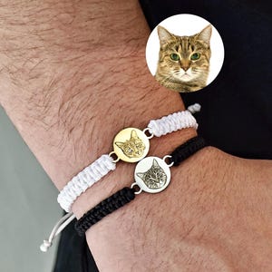 Custom Pet Photo Bracelet, Pet Memorial Jewelry, Pet Portrait Custom Bracelet for Dog Mom, Pet Loss Gift, Dog Mom Gift, Gift for Her