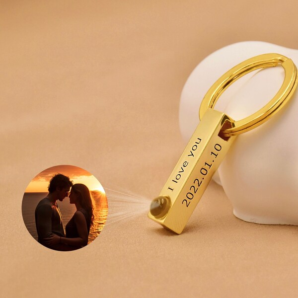 Photo Projection Keychain Etsy