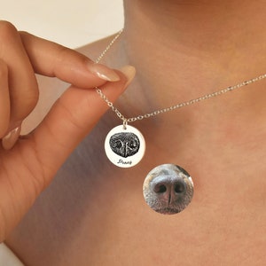 Etsy dog nose necklace outlet