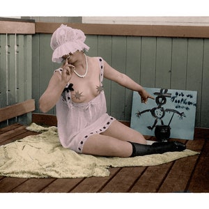 Vintage Photograph published as Modern Poster: Mary Willumsen&#39;s photographs of women from 1910s, Art Print, Edith 1