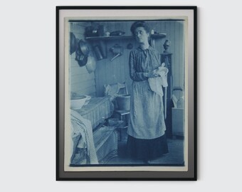 Pôster de Cianotipia: Cianotipia de Frank Bird Masters, ferrovias americanas no início de 1900, fotografias vintage publicadas como pôsteres modernos