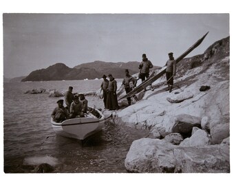 Expedição à Groenlândia 1902-1904 Imagem vintage publicada como pôster moderno, fotografias vintage dinamarquesas