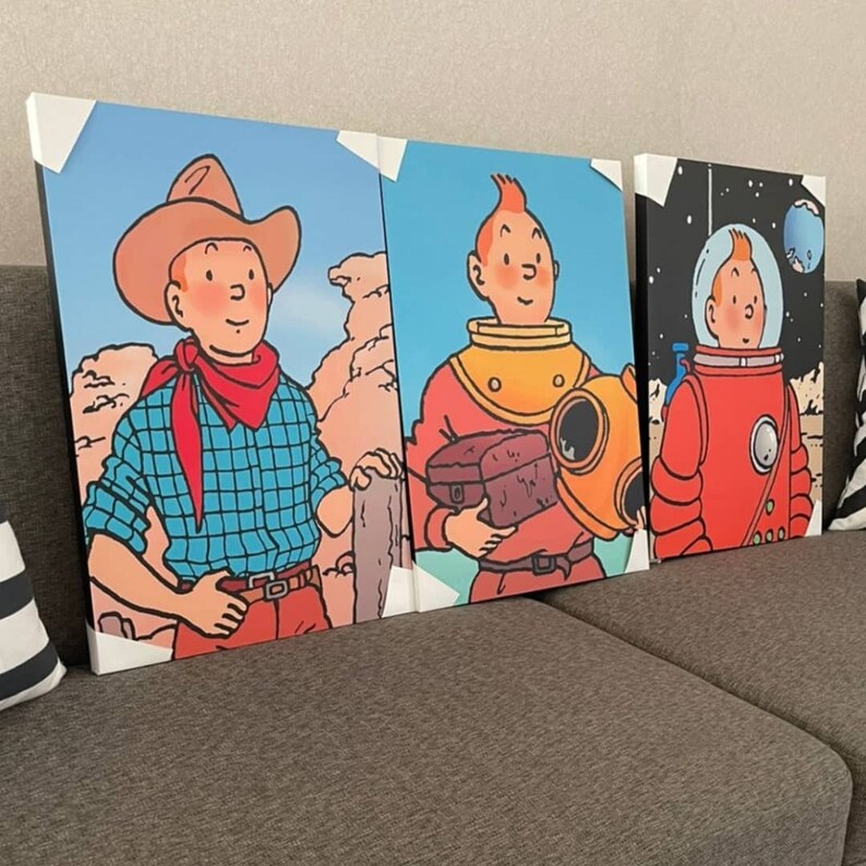 Leyenda de Tintín Ilustración Póster de decoración Ideal para Etsy México