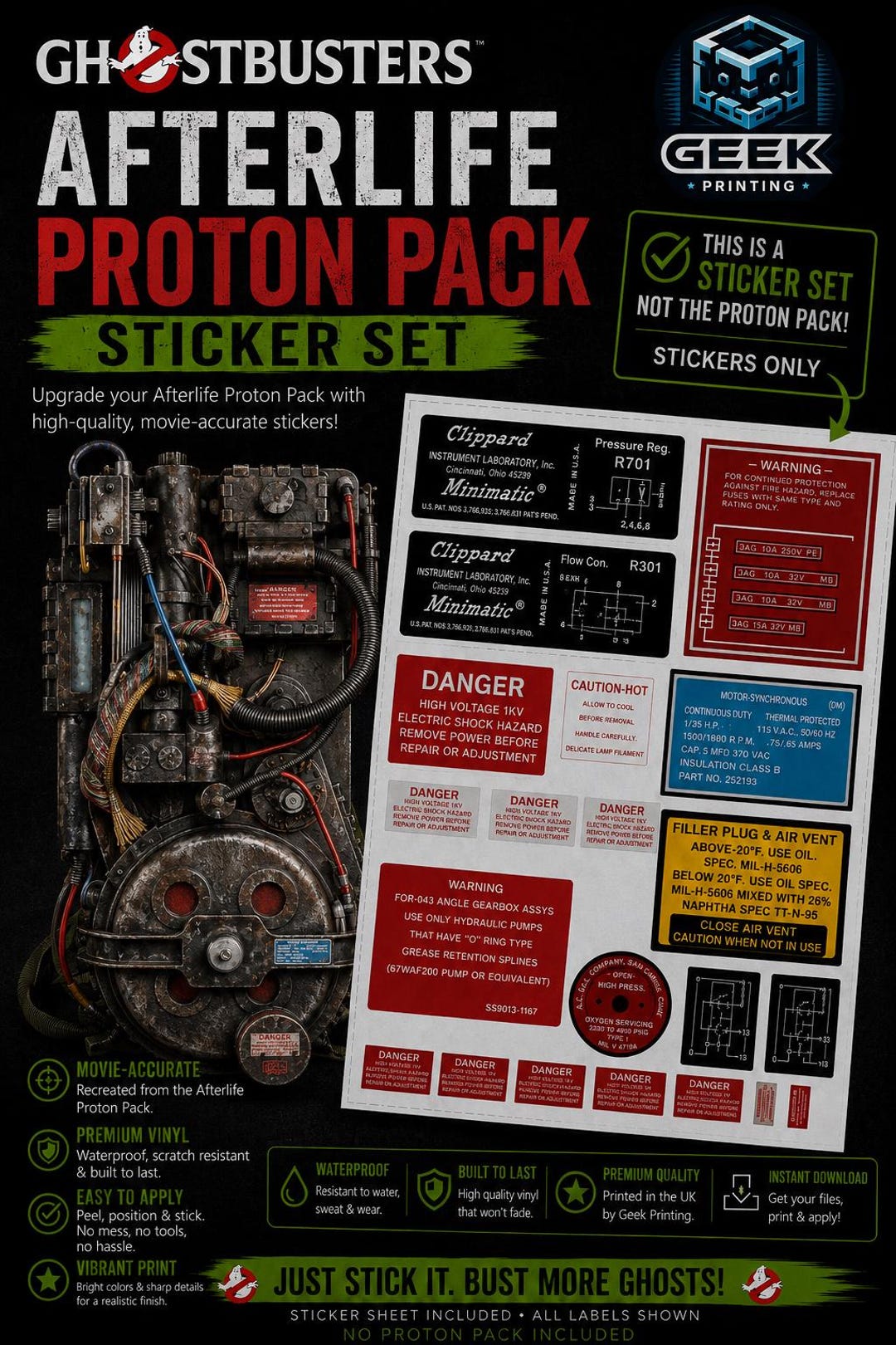 Hasbro Pack | Frozen Empire / Afterlife Weathered Ghostbusters Proton ...