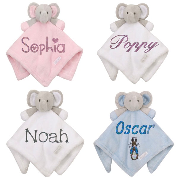 Edredón de bebé personalizado / Edredón de vellón suave con forma de elefante / Regalo para bebé recién nacido / Regalo unisex para niño y niña / Baby shower, hora de dormir, hospital