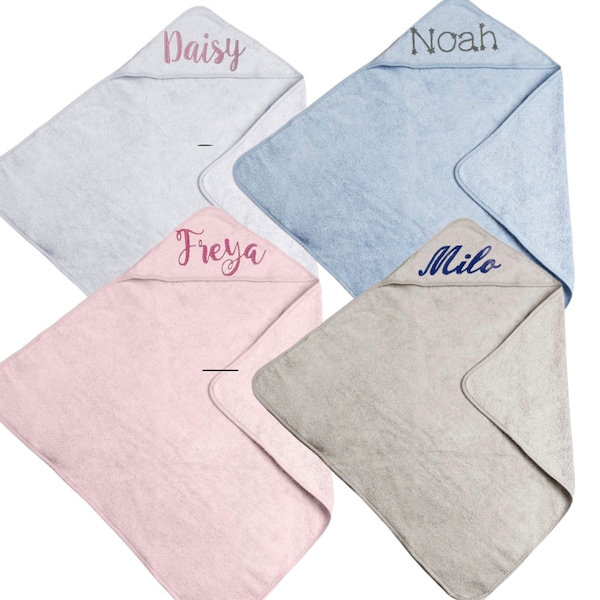 Personalised hooded baby towel / baby towel / hooded soft bath time towel / baby first towel / swimming towel / holiday towel / baby gift /