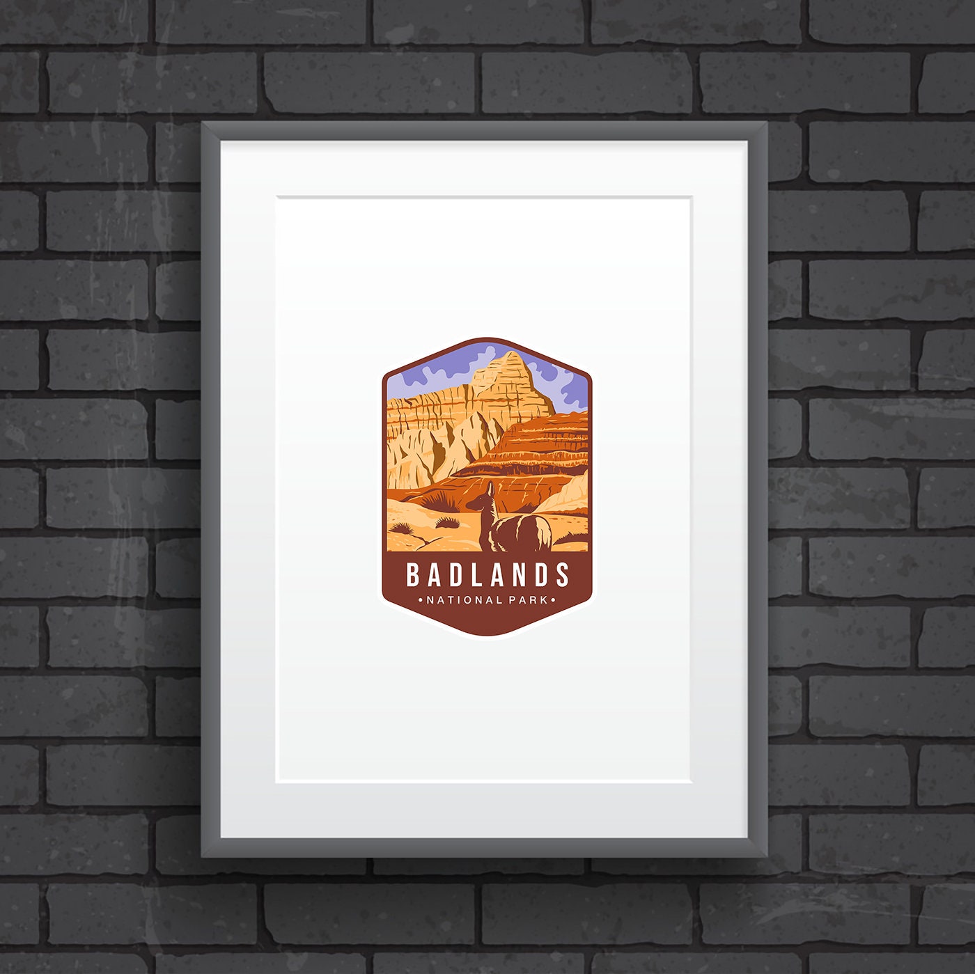 Badlands National Park Outline SVG Files | Badlands National Park Cut ...