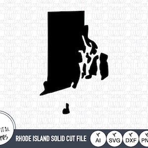 Rhode Island Solid SVG Files | Rhode Island Cut Files | United States of America Vector Files | Rhode Island Vector | Rhode Island Map Art