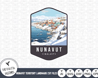 Pliki SVG z punktami orientacyjnymi terytorium Nunavut - Iqaluit Capital