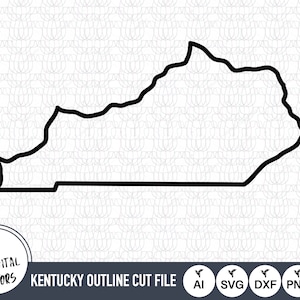 Kentucky Outline SVG Files | Kentucky Cut Files | United States of America Vector Files | Kentucky Vector | Kentucky Map Clip Art
