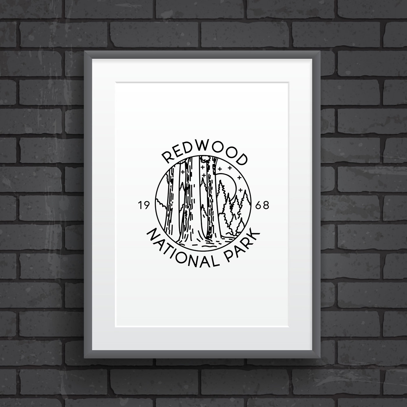 Redwood National Park Outline SVG Files / Redwood National - Etsy México
