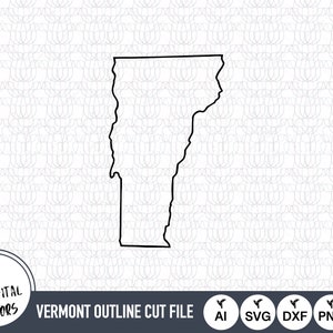 Vermont Outline SVG Files | Vermont Cut Files | United States of America Vector Files | Vermont Vector | Vermont Map Clip Art