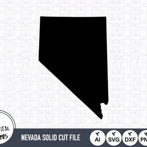 Nevada Solid SVG Bestanden | Nevada Cut Files | Verenigde Staten Vector Files | Nevada Vector | Nevada Kaart Clip Art