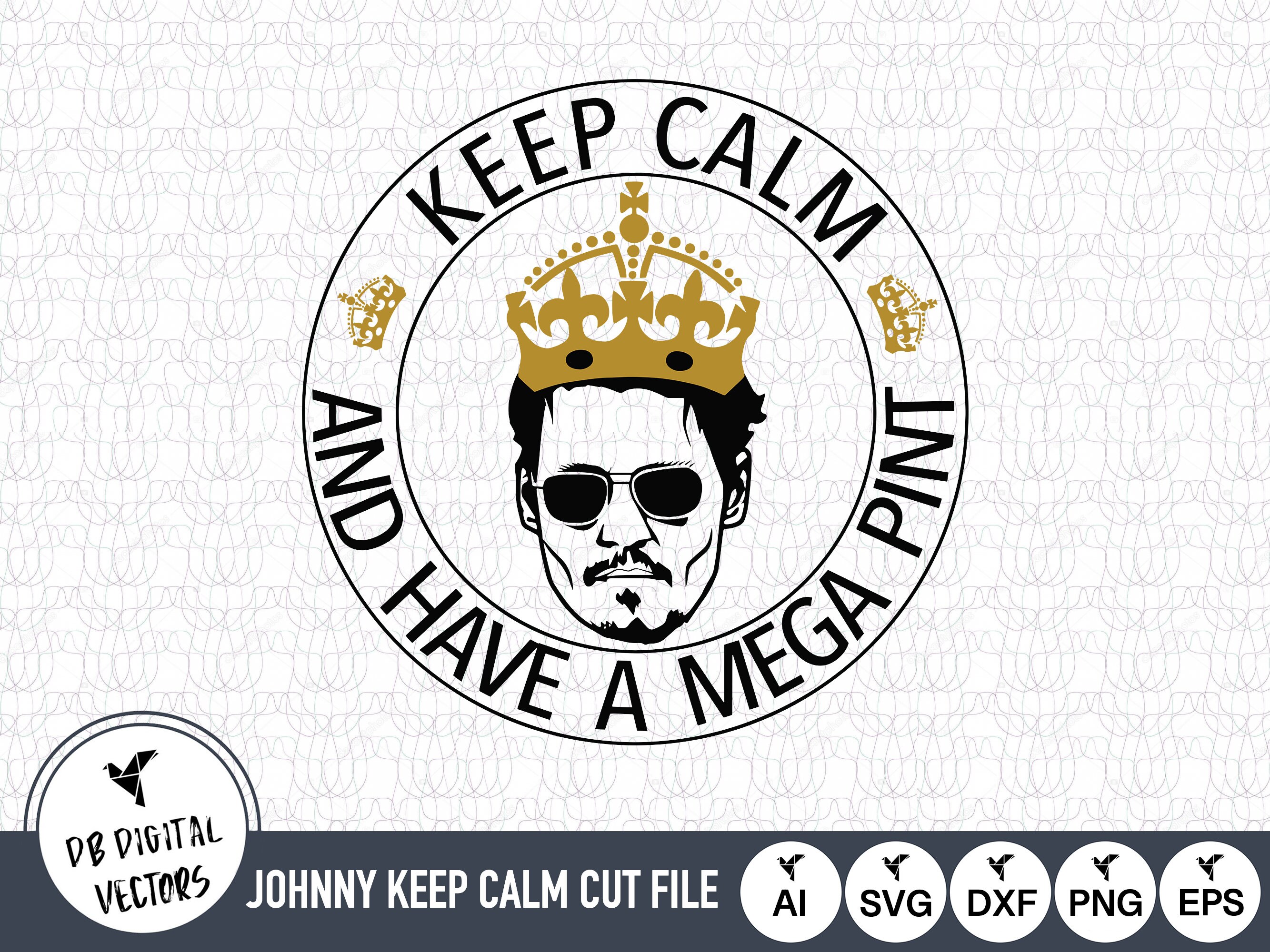 Keep Calm And Carry On Crown Vector File