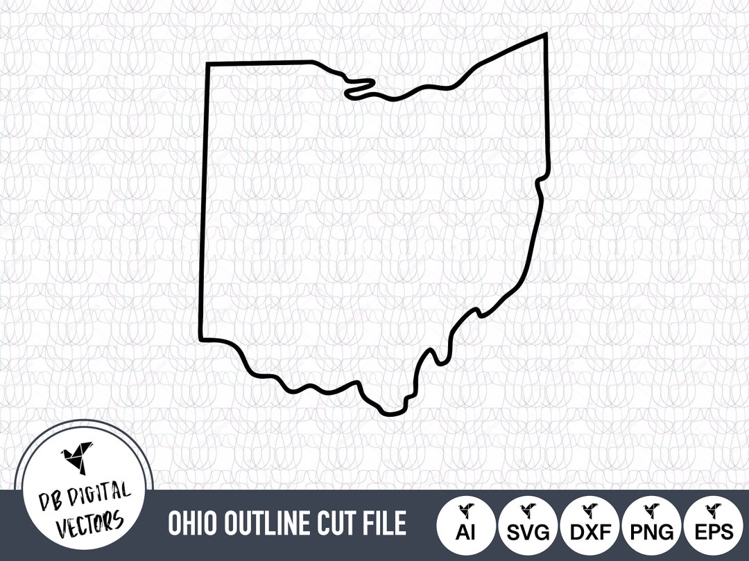 Ohio Outline SVG Files | Ohio Cut Files | United States of America ...