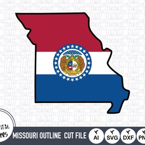 Missouri Outline SVG Dateien | Missouri Cut Dateien | Vereinigte Staaten von Amerika Vektordateien | Missouri Vektor | Missouri Karte Clip Art