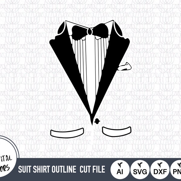 Suit T-Shirt SVG Files | Suit T-Shirt Print Files | Suit T-Shirt Vector Files | Suit T-Shirt Clip Art | Tuxedo T-Shirt Clip Art | Tux Art