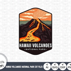 Hawaii Volcanoes National Park Emblem SVG Cut Files