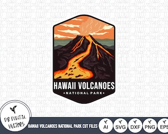 Emblemat Parku Narodowego Wulkanów Hawajskich w formacie SVG