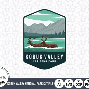 Kobuk Valley National Park Emblem SVG Files | Kobuk Valley National Park Cut Files | Kobuk Valley National Park Logo Vector