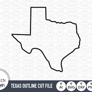 Texas Umriss SVG-Dateien | Texas Cut Dateien | Vereinigten Staaten von Amerika Vektor-Dateien | Texas Vektor | Texas Karte, Clip Art