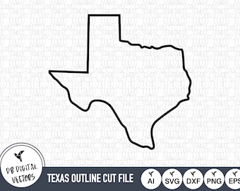 Texas Outline SVG Files | Texas Cut Files | United States of America Vector Files | Texas Vector | Texas Map Clip Art