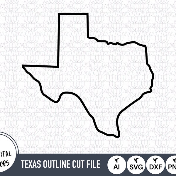 Texas Outline SVG Files | Texas Cut Files | United States of America Vector Files | Texas Vector | Texas Map Clip Art