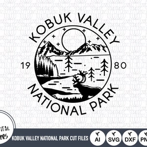 Kobuk Valley National Park Outline SVG Files | Kobuk Valley National Park Cut Files | Kobuk Valley National Park Art