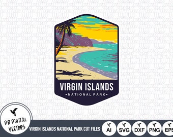 Virgin Islands National Park Emblem SVG Cut Files